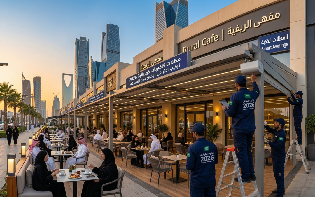 مظلات كافيهات كهربائية